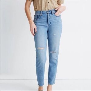 Madewell The Perfect Vintage Crop Button Fly Jeans